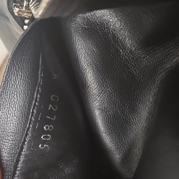 CHANEL - 14B CC Black Leather Buckle Moto Biker Boots - 37 - Picture 10 of 12